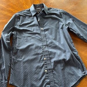 Men's Black Patterned Shirt